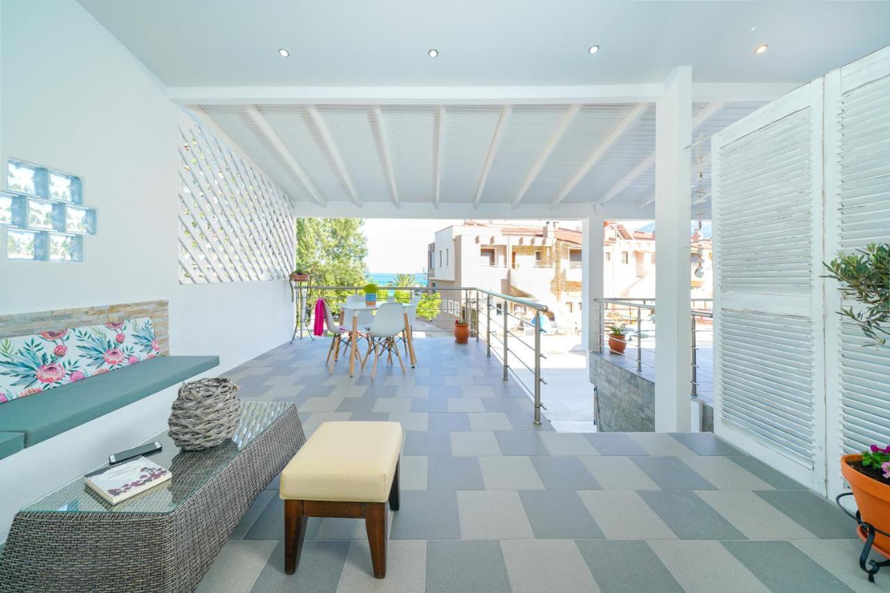 Golden Beachside Terrace Chrysi Ammoudia ภายนอก รูปภาพ